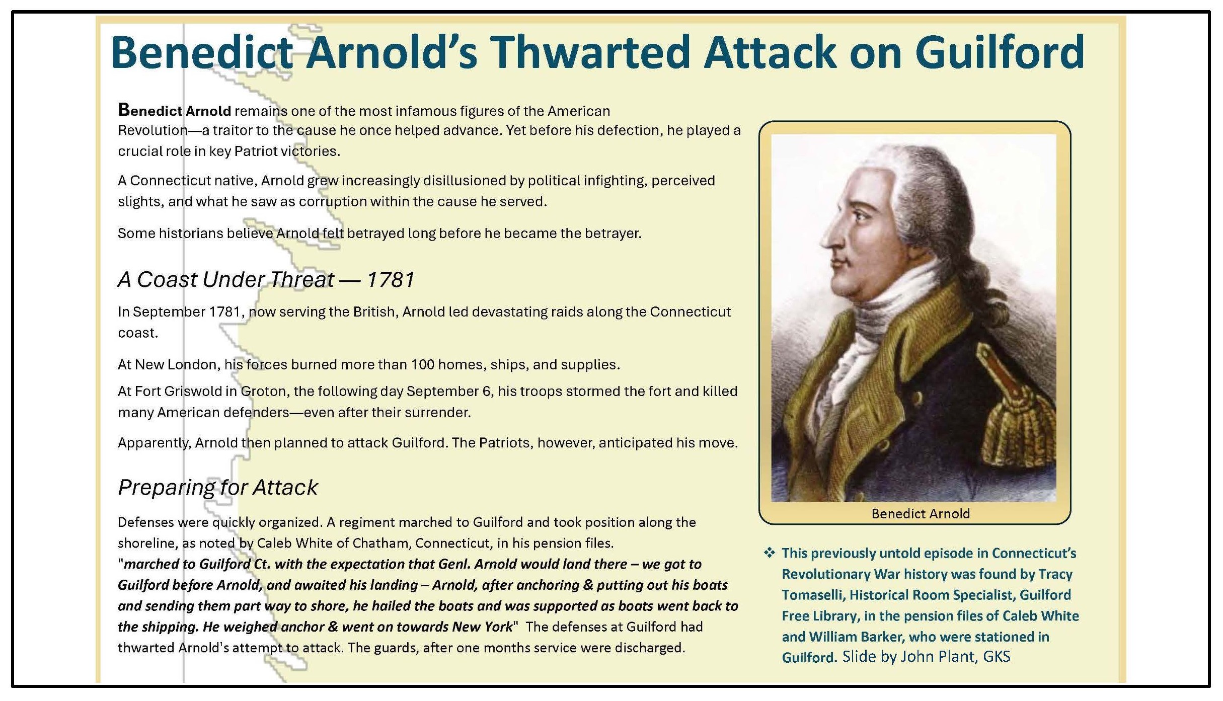 Benedict Arnold's Thwarted Attack on Guilford
